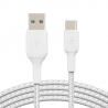 Câble USB vers USB-C tressé 1m - Boost Charge - Belkin